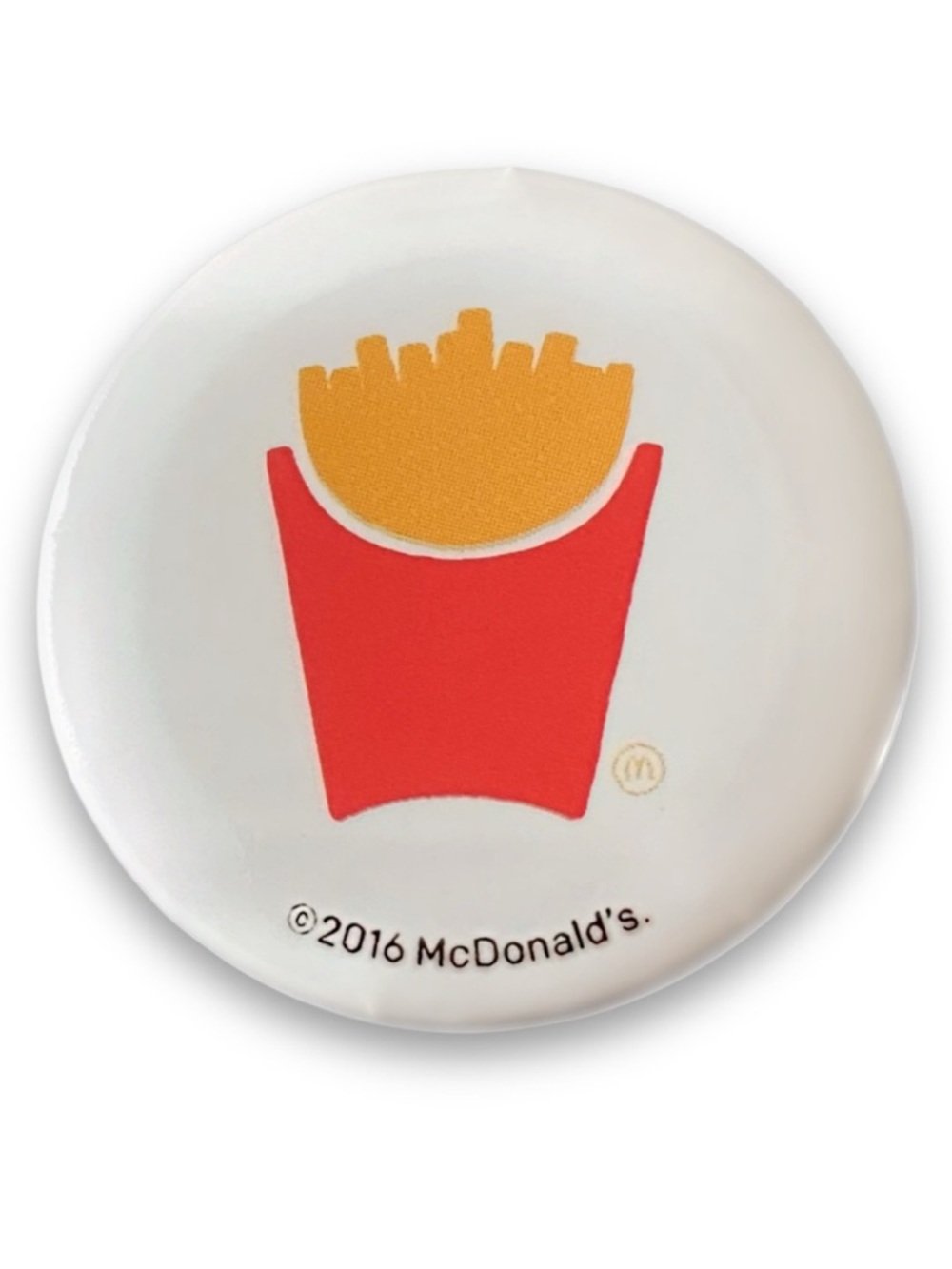 McDonald’s Pin French Fries White Icons 1.25” Pinback Button